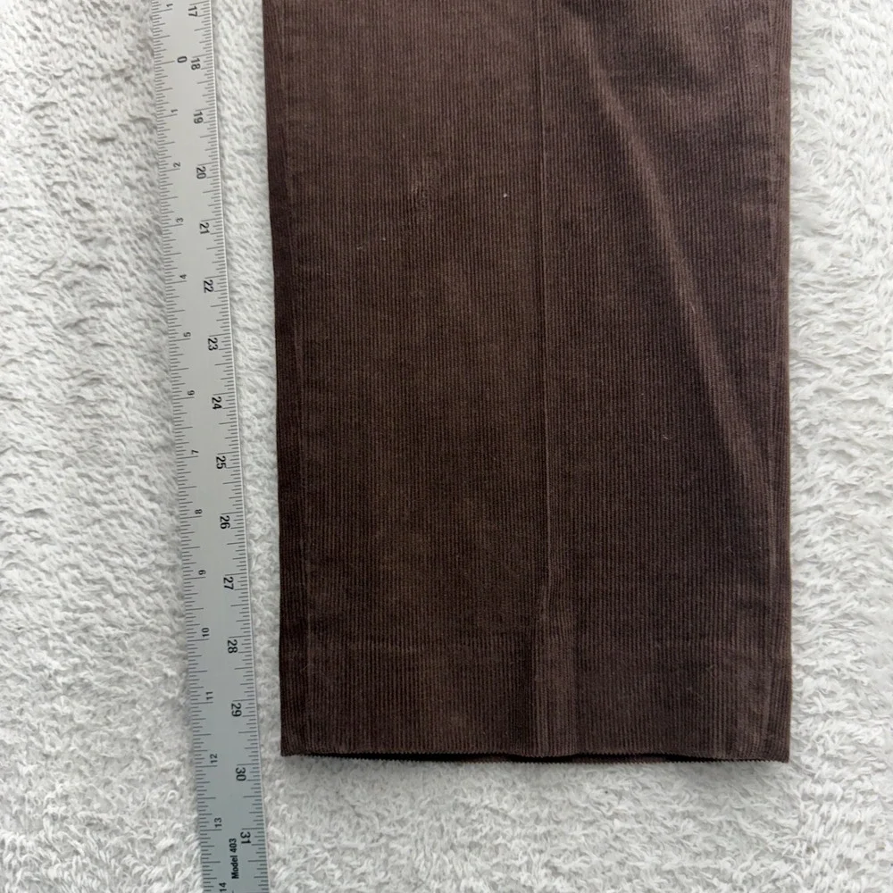 Brooks Brothers Clark Brown Corduroy Pant Mens 38x30 Straight Leg Cotton Stretch